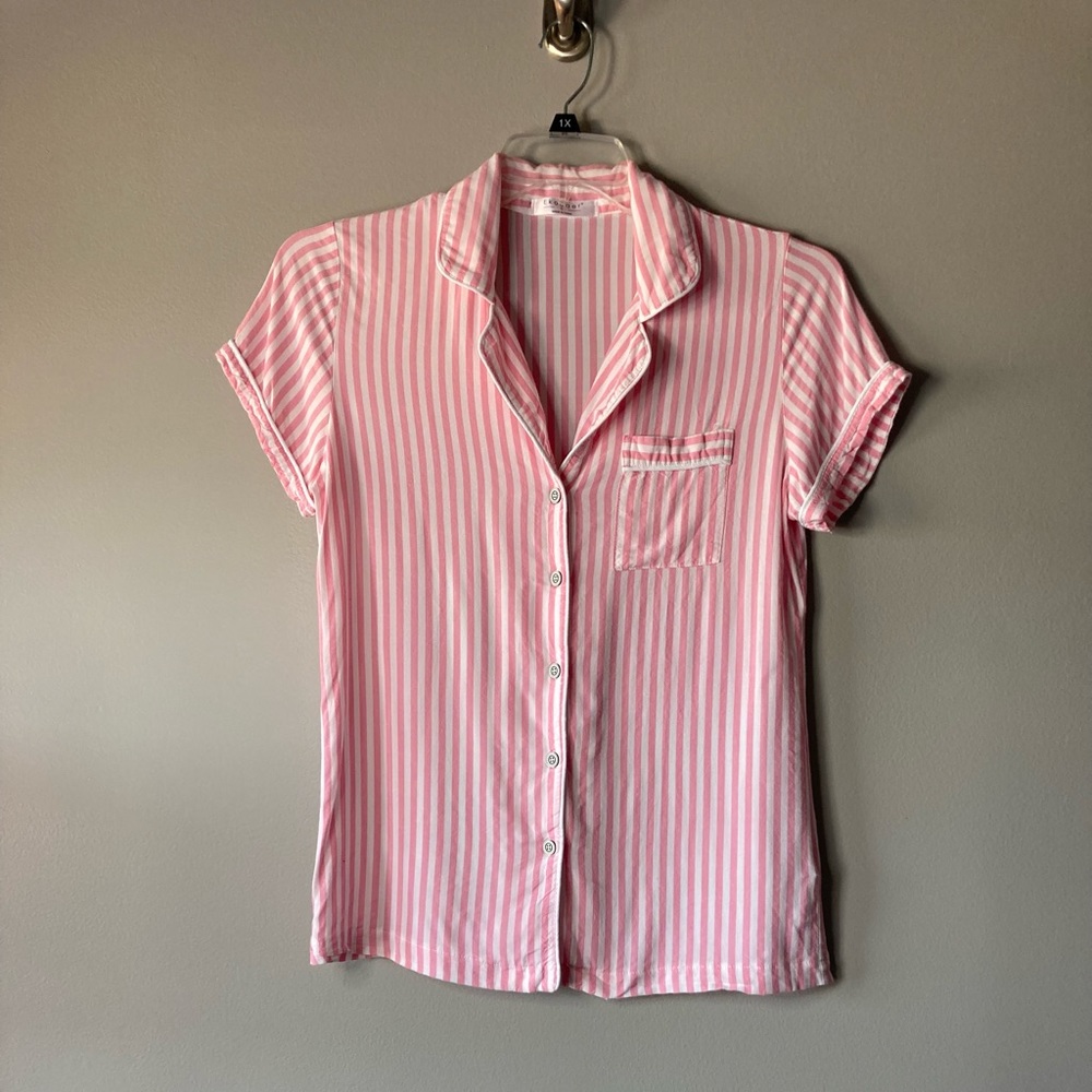 EKouaer Pajama Short Set S Pink White Loungewear Sexy